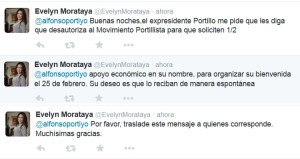 Mensaje de  Evelyn Morataya 