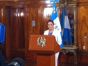 Roxana Baldetti en conferencia