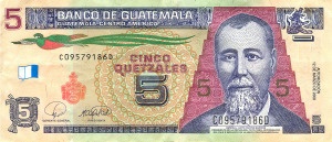 Billete de 5 Quetzales