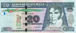 Billete de 20 Quetzales