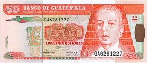 Billete de 50 Quetzales