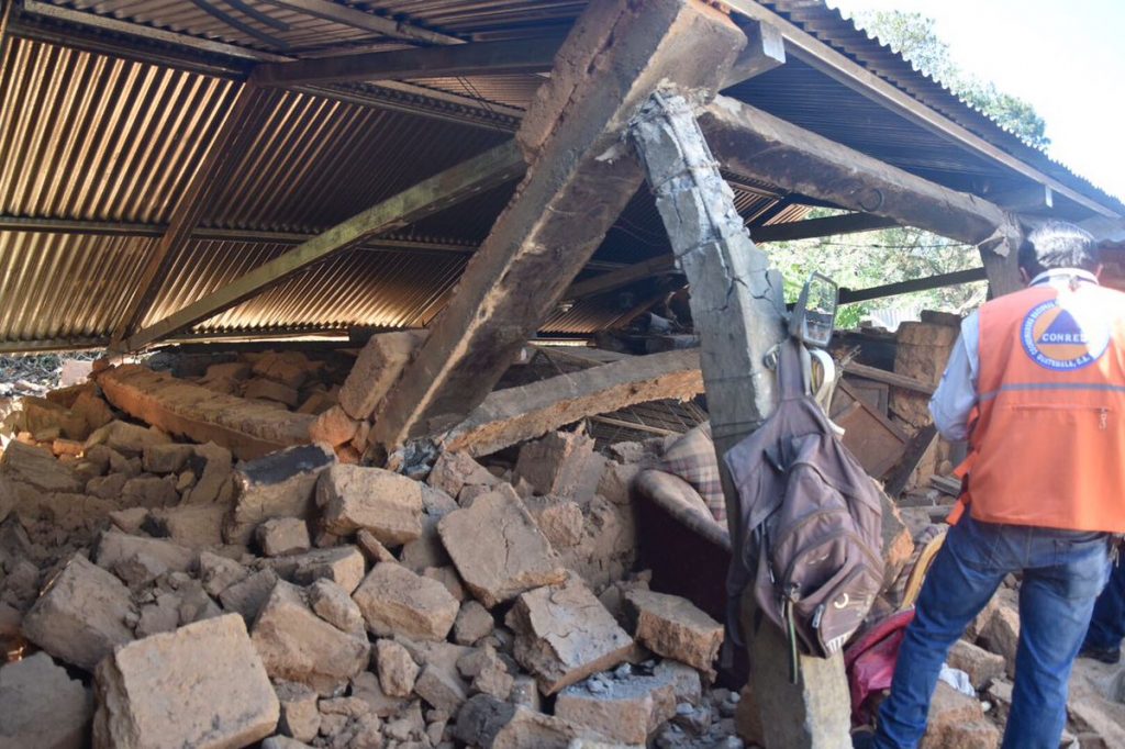 Debido al grado de destrucción disperso sismo es considerado terremoto en Guatemala