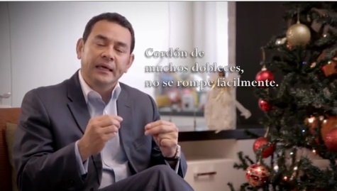 Jimmy Morales Mensaje de Navidad