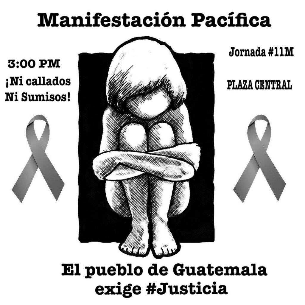 Manifestación Regresamos a la Plaza #LasNiñasDeGuatemala