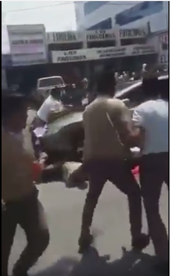 VIDEO Estudiantes Atropellados en la Calzada San Juan