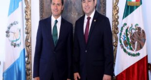 Enrique Peña Nieto y Jimmy Morales.