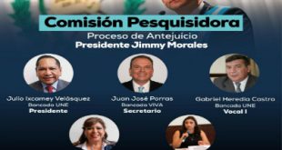 Comisión pesquisidora concluyó fase de audiencias, Antejuicio Jimmy Morales